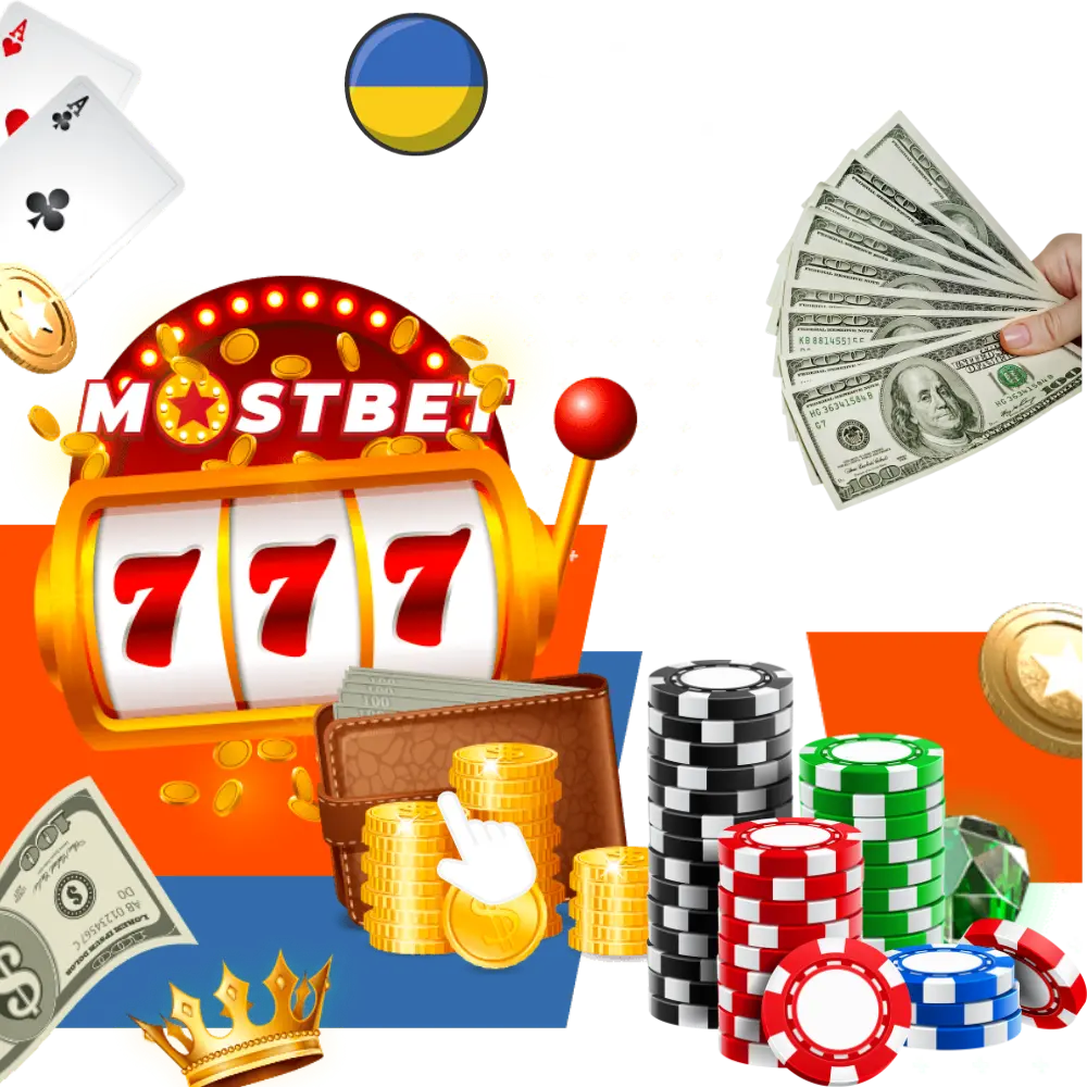Слоти та ігрові автомати у казино Mostbet